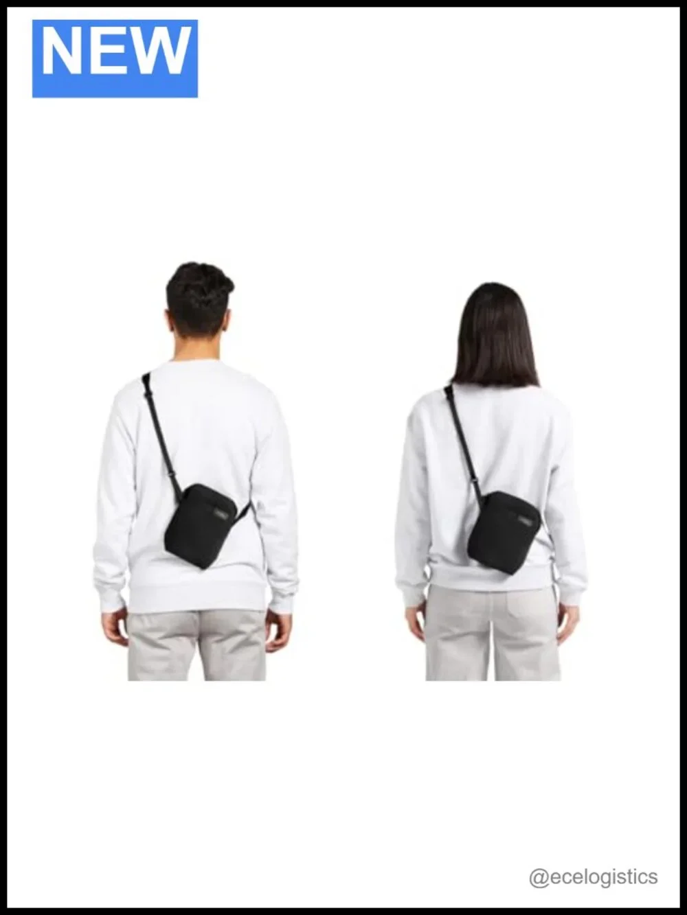 Slim Expandable Crossbody Pouch - Water-Resistant Recycled